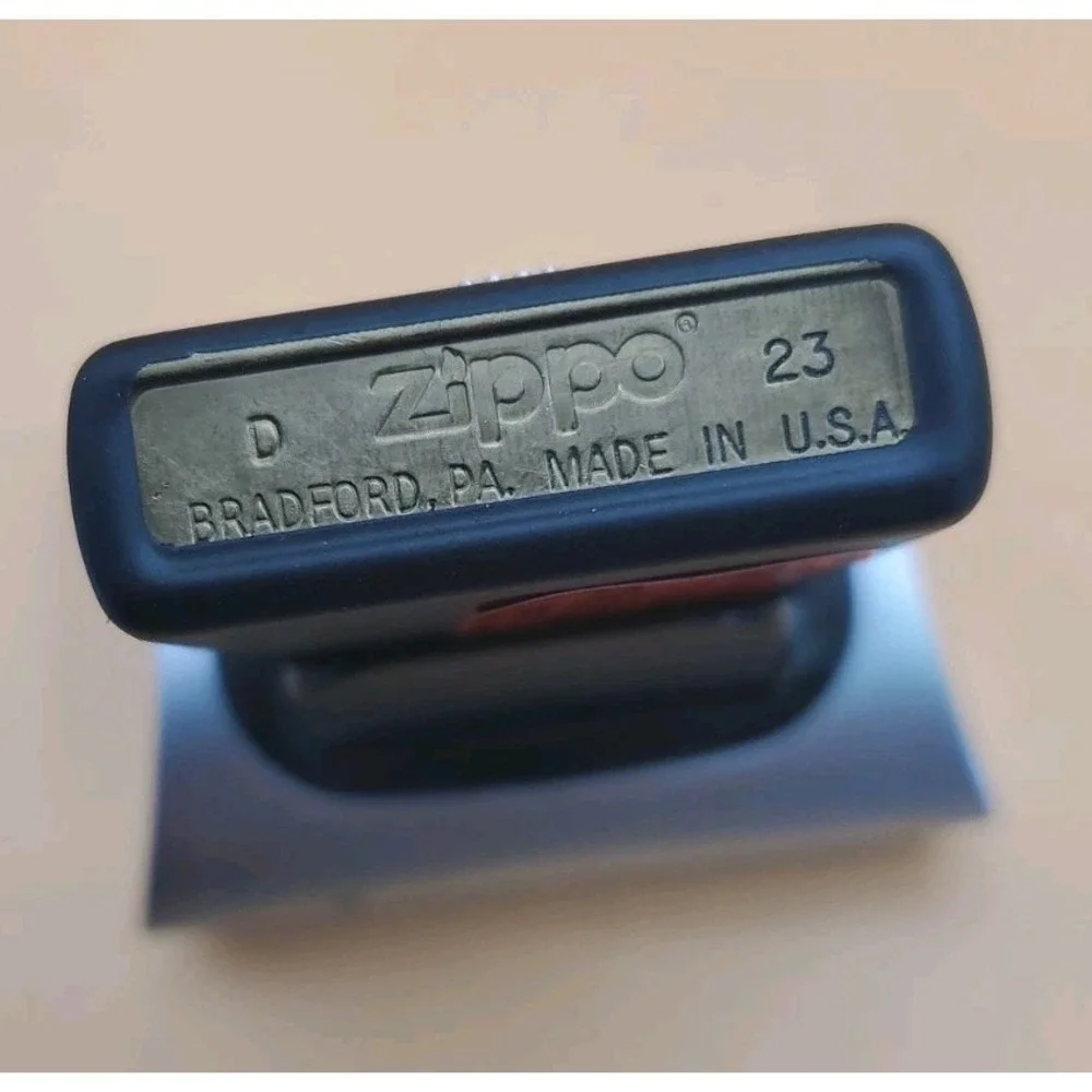 Zippo Lighter With A Vigilantly Emblem Matt Black,  Unused